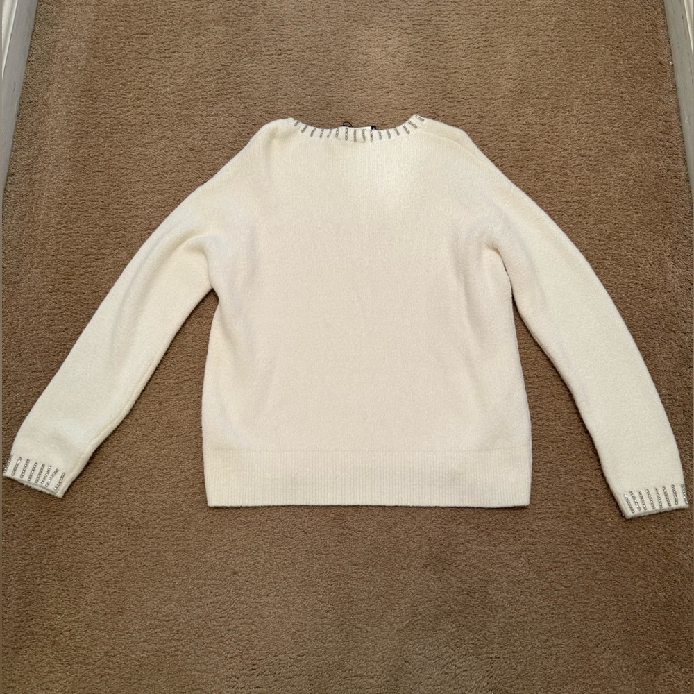 NWT Express Crewneck Rhinestone Sweater - Picture 6 of 10